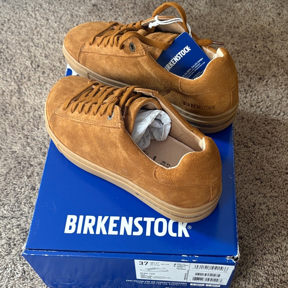 Birkenstock Tan Suede Women's Sneakers